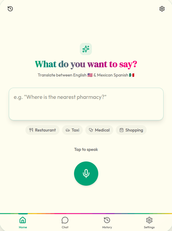 Charla App Interface Demo